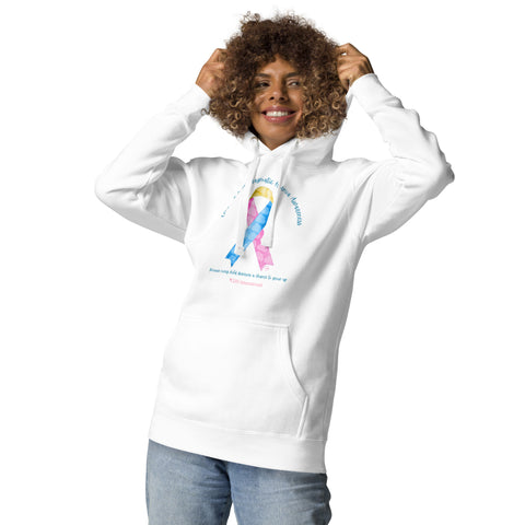 CDHAR- (1) Congenital Diaphragmatic Hernia Awareness Ribbon Unisex Hoodie