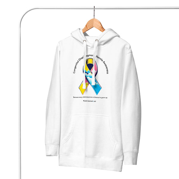 CDHAR- (47) Congenital Diaphragmatic Hernia Awareness Ribbon Unisex Hoodie