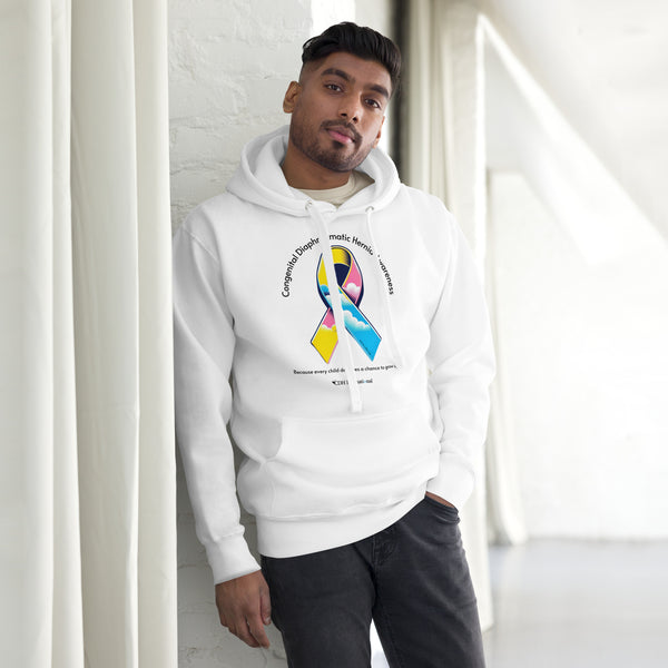 CDHAR- (47) Congenital Diaphragmatic Hernia Awareness Ribbon Unisex Hoodie