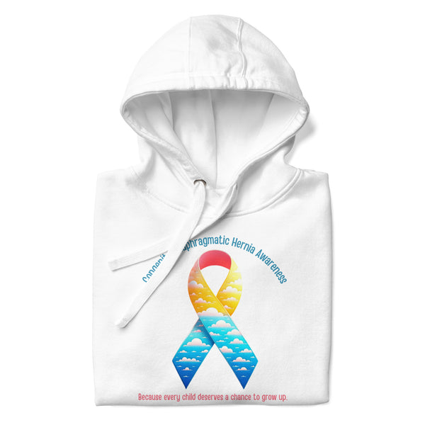 CDHAR- (41) Congenital Diaphragmatic Hernia Awareness Ribbon Unisex Hoodie