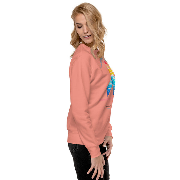 CDHAR- (41) Congenital Diaphragmatic Hernia Awareness Ribbon Unisex Premium Sweatshirt