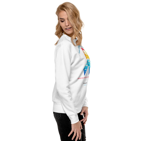 CDHAR- (41) Congenital Diaphragmatic Hernia Awareness Ribbon Unisex Premium Sweatshirt