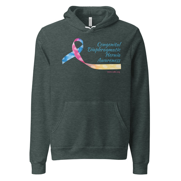 CDHAR- (20) Congenital Diaphragmatic Hernia Awareness Ribbon Unisex hoodie