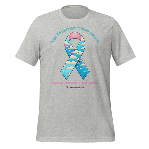 CDHAR- (46) Congenital Diaphragmatic Hernia Awareness Ribbon Unisex t-shirt