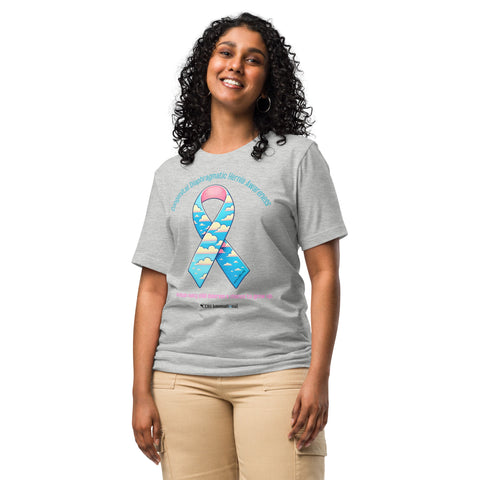 CDHAR- (46) Congenital Diaphragmatic Hernia Awareness Ribbon Unisex t-shirt