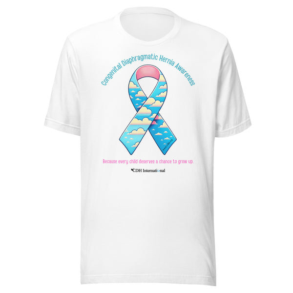 CDHAR- (46) Congenital Diaphragmatic Hernia Awareness Ribbon Unisex t-shirt