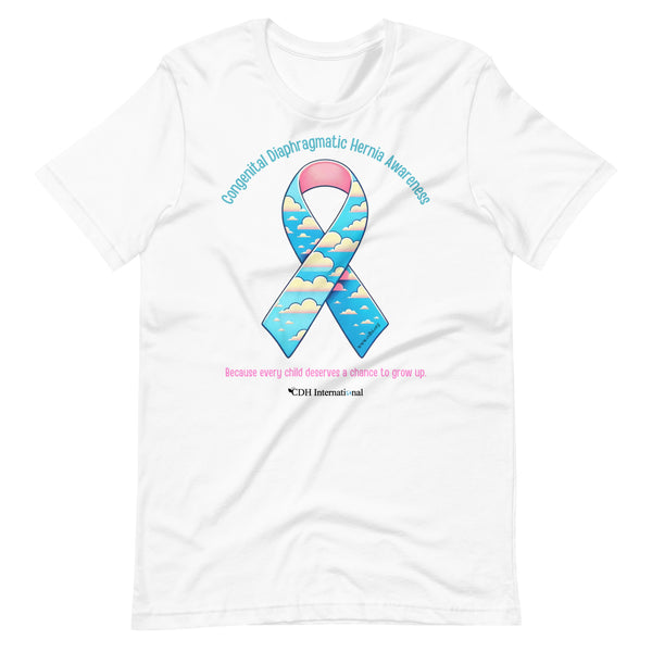 CDHAR- (46) Congenital Diaphragmatic Hernia Awareness Ribbon Unisex t-shirt