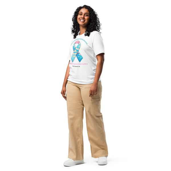 CDHAR- (46) Congenital Diaphragmatic Hernia Awareness Ribbon Unisex t-shirt