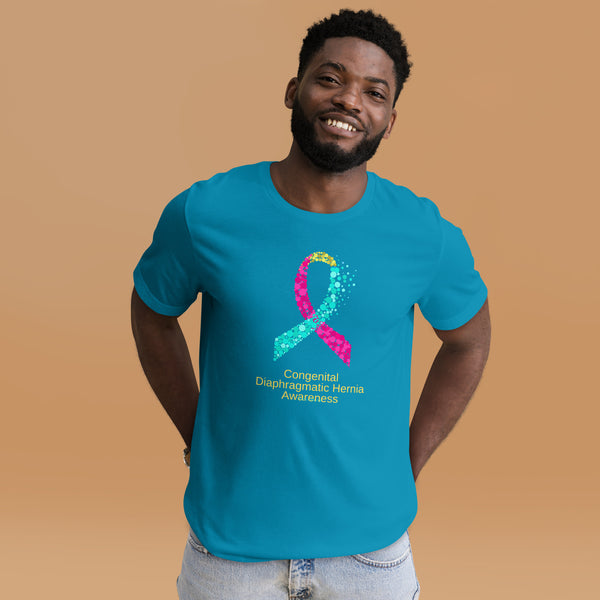 CDHAR- (37) Congenital Diaphragmatic Hernia Awareness Ribbon Unisex t-shirt