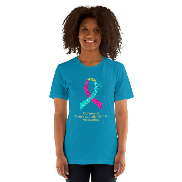 CDHAR- (37) Congenital Diaphragmatic Hernia Awareness Ribbon Unisex t-shirt