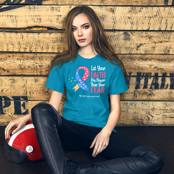 CDHAR- (4) Congenital Diaphragmatic Hernia Awareness Ribbon Unisex t-shirt