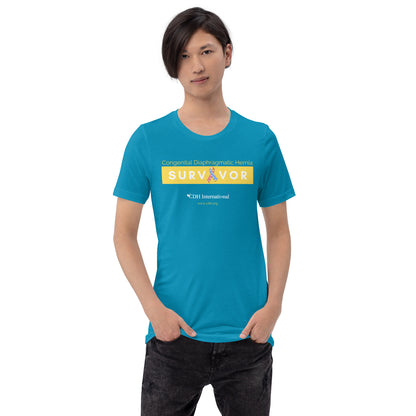 CDHS- (22) Congenital Diaphragmatic Hernia Awareness Survivor Unisex t-shirt 2