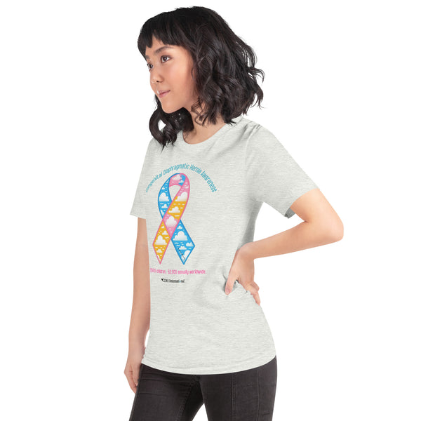 CDHAR- (50) Congenital Diaphragmatic Hernia Awareness Ribbon Unisex t-shirt