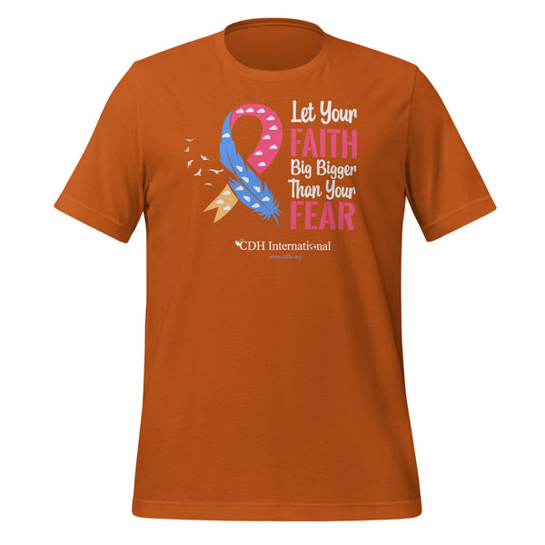 CDHAR- (4) Congenital Diaphragmatic Hernia Awareness Ribbon Unisex t-shirt