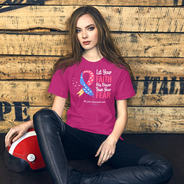 CDHAR- (4) Congenital Diaphragmatic Hernia Awareness Ribbon Unisex t-shirt