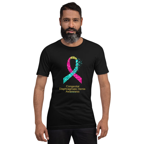 CDHAR- (37) Congenital Diaphragmatic Hernia Awareness Ribbon Unisex t-shirt