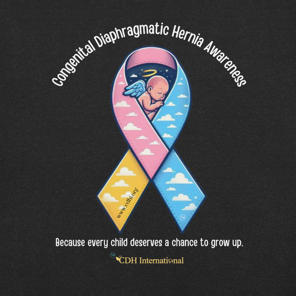 CDHAR- (48) Congenital Diaphragmatic Hernia Awareness Ribbon Unisex t-shirt