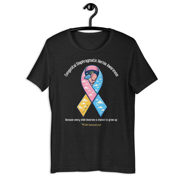 CDHAR- (48) Congenital Diaphragmatic Hernia Awareness Ribbon Unisex t-shirt