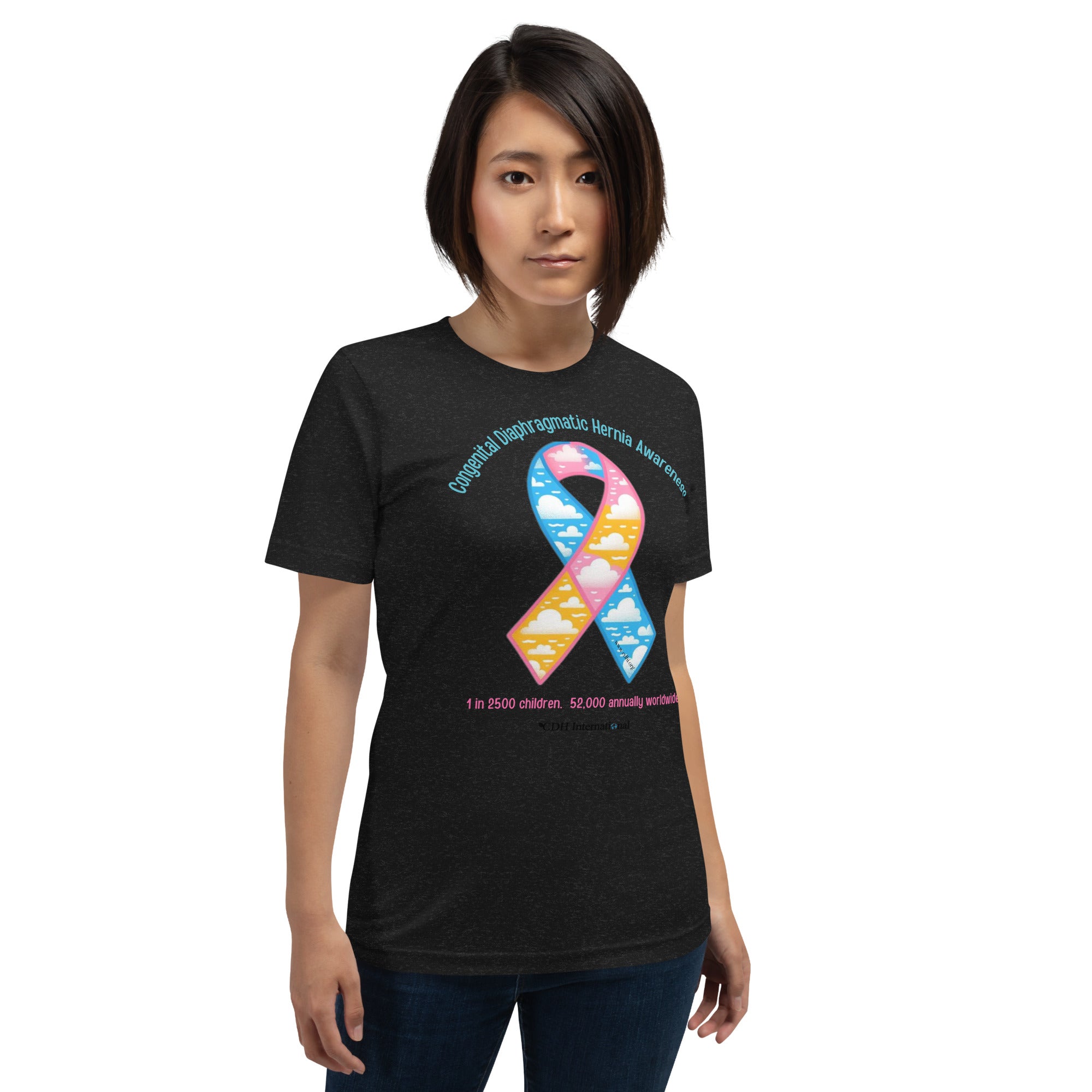 CDHAR- (50) Congenital Diaphragmatic Hernia Awareness Ribbon Unisex t-shirt