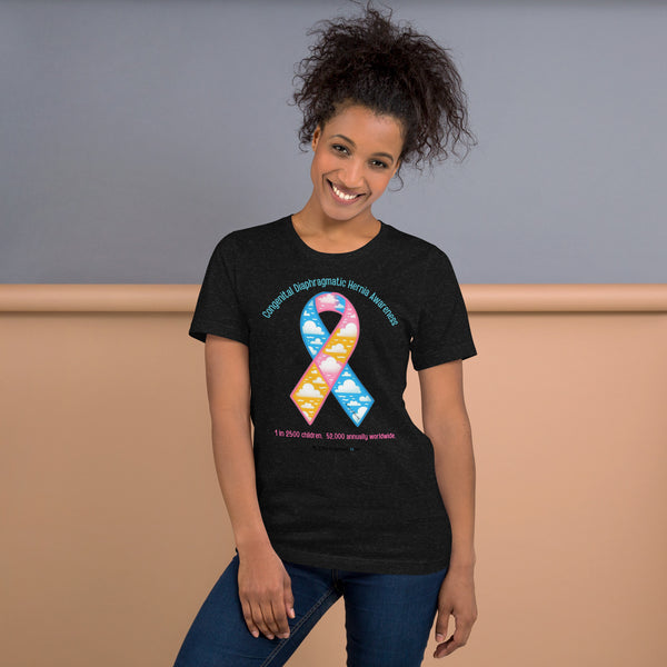 CDHAR- (50) Congenital Diaphragmatic Hernia Awareness Ribbon Unisex t-shirt