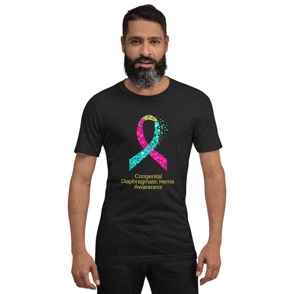 CDHAR- (37) Congenital Diaphragmatic Hernia Awareness Ribbon Unisex t-shirt