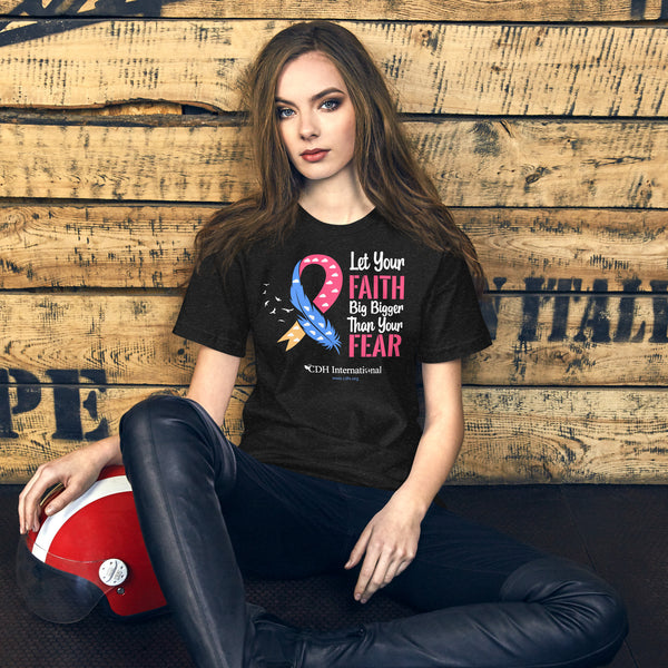 CDHAR- (4) Congenital Diaphragmatic Hernia Awareness Ribbon Unisex t-shirt