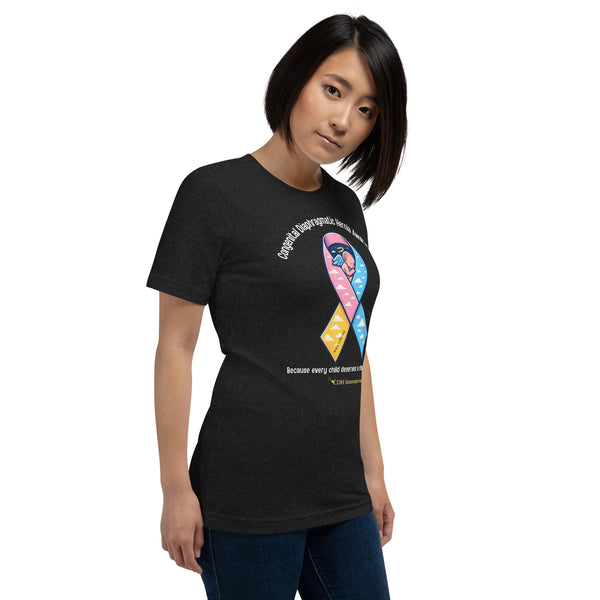 CDHAR- (48) Congenital Diaphragmatic Hernia Awareness Ribbon Unisex t-shirt