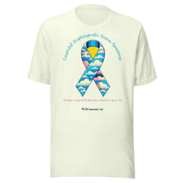 CDHAR- (42) Congenital Diaphragmatic Hernia Awareness Ribbon Unisex t-shirt