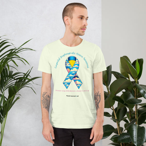 CDHAR- (42) Congenital Diaphragmatic Hernia Awareness Ribbon Unisex t-shirt