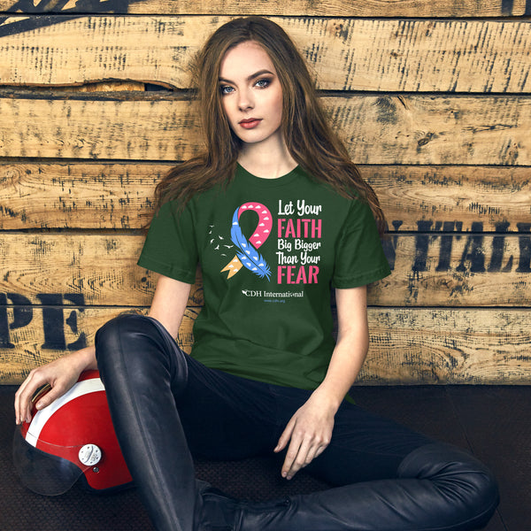 CDHAR- (4) Congenital Diaphragmatic Hernia Awareness Ribbon Unisex t-shirt