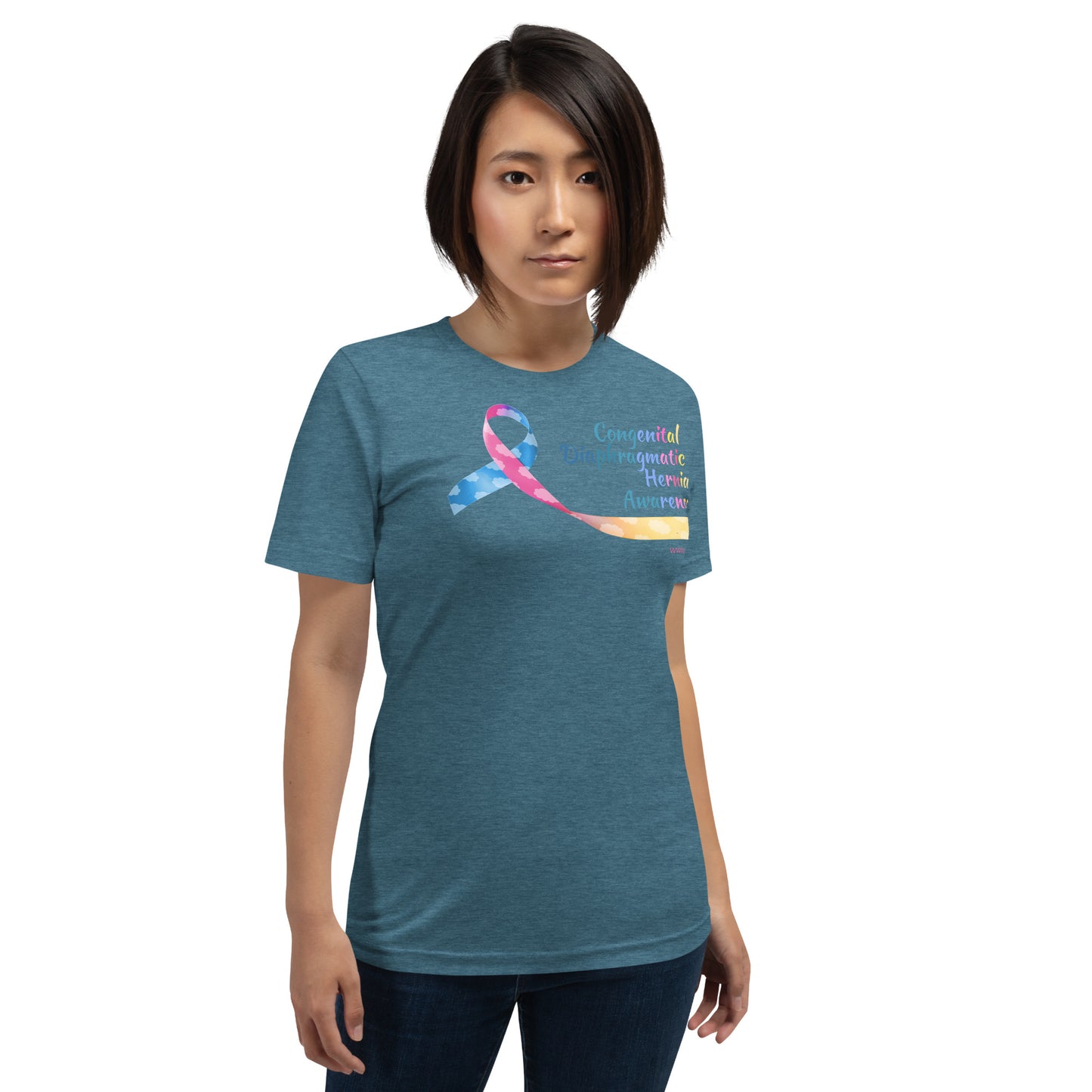 CDHAR- (21) Congenital Diaphragmatic Hernia Awareness Ribbon Unisex T-Shirt