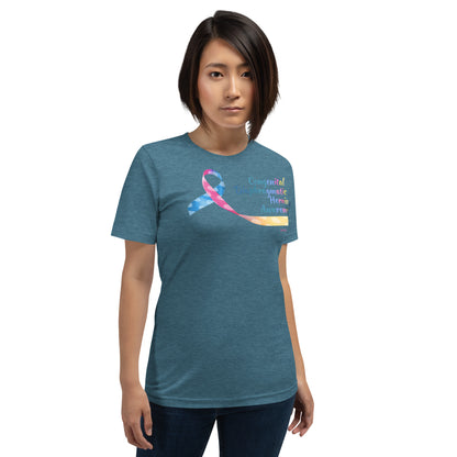 CDHAR- (21) Congenital Diaphragmatic Hernia Awareness Ribbon Unisex T-Shirt