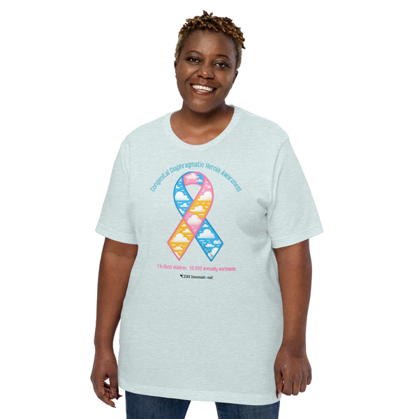 CDHAR- (50) Congenital Diaphragmatic Hernia Awareness Ribbon Unisex t-shirt