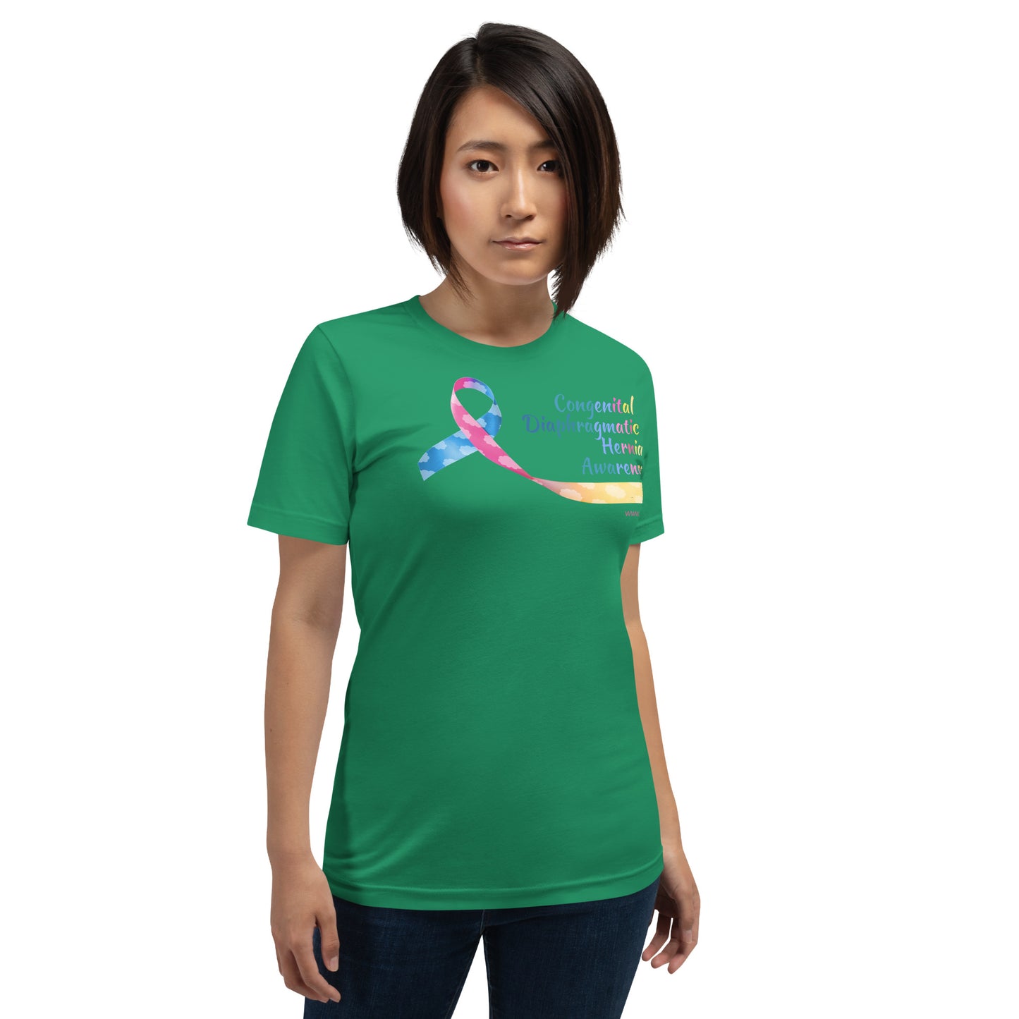 CDHAR- (21) Congenital Diaphragmatic Hernia Awareness Ribbon Unisex T-Shirt