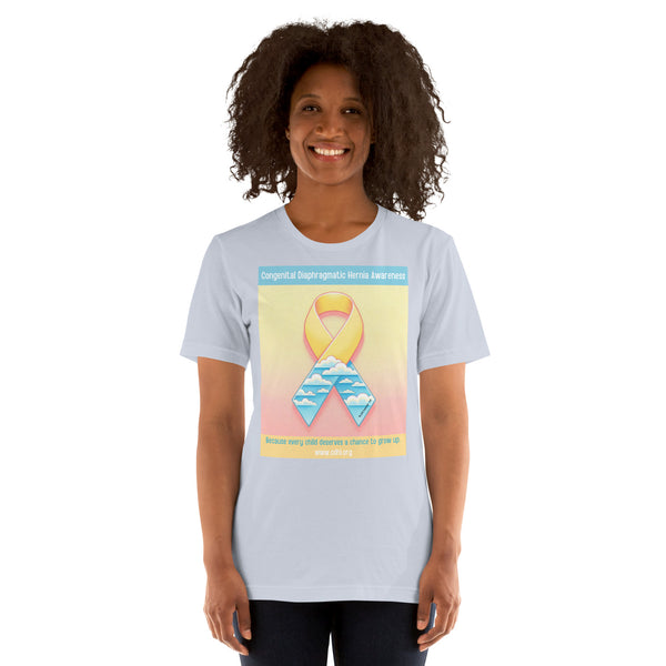 CDHAR- (44) Congenital Diaphragmatic Hernia Awareness Ribbon Unisex t-shirt