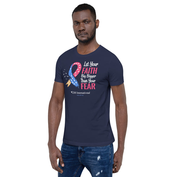 CDHAR- (4) Congenital Diaphragmatic Hernia Awareness Ribbon Unisex t-shirt