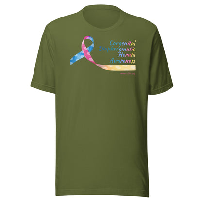 CDHAR- (21) Congenital Diaphragmatic Hernia Awareness Ribbon Unisex T-Shirt