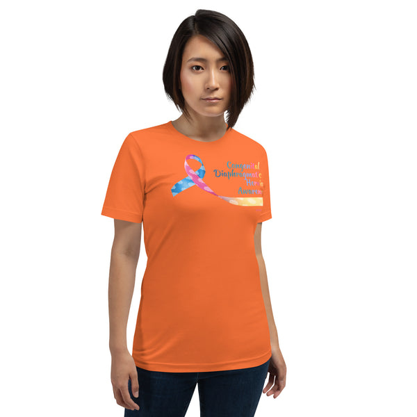 CDHAR- (21) Congenital Diaphragmatic Hernia Awareness Ribbon Unisex T-Shirt