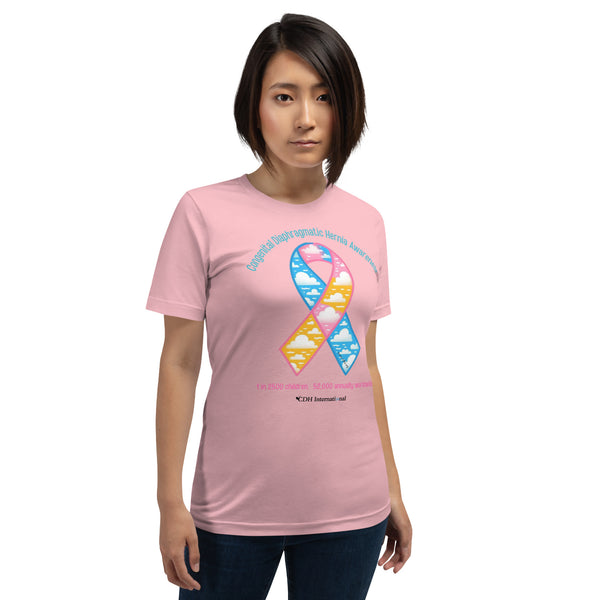 CDHAR- (50) Congenital Diaphragmatic Hernia Awareness Ribbon Unisex t-shirt