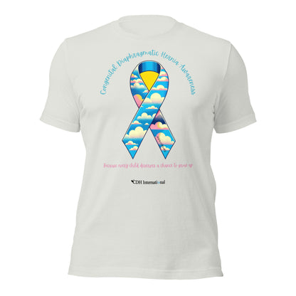 CDHAR- (42) Congenital Diaphragmatic Hernia Awareness Ribbon Unisex t-shirt
