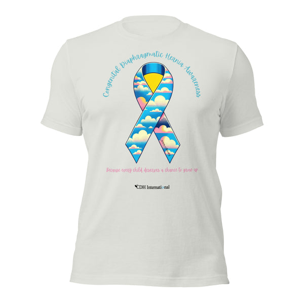 CDHAR- (42) Congenital Diaphragmatic Hernia Awareness Ribbon Unisex t-shirt