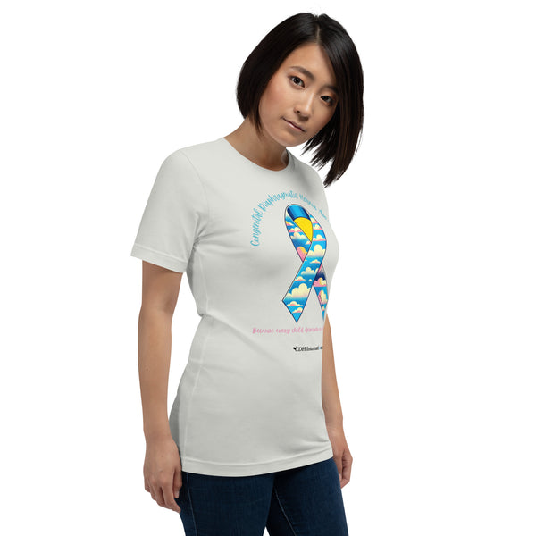 CDHAR- (42) Congenital Diaphragmatic Hernia Awareness Ribbon Unisex t-shirt