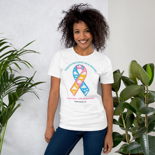 CDHAR- (50) Congenital Diaphragmatic Hernia Awareness Ribbon Unisex t-shirt