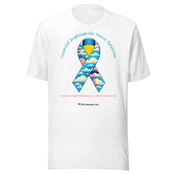 CDHAR- (42) Congenital Diaphragmatic Hernia Awareness Ribbon Unisex t-shirt