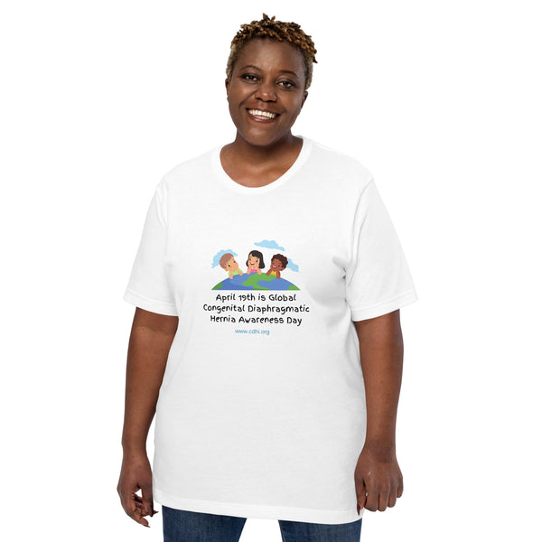 CDHA19- (10) April 19th is Congenital Diaphragmatic Hernia Awareness DayUnisex t-shirt