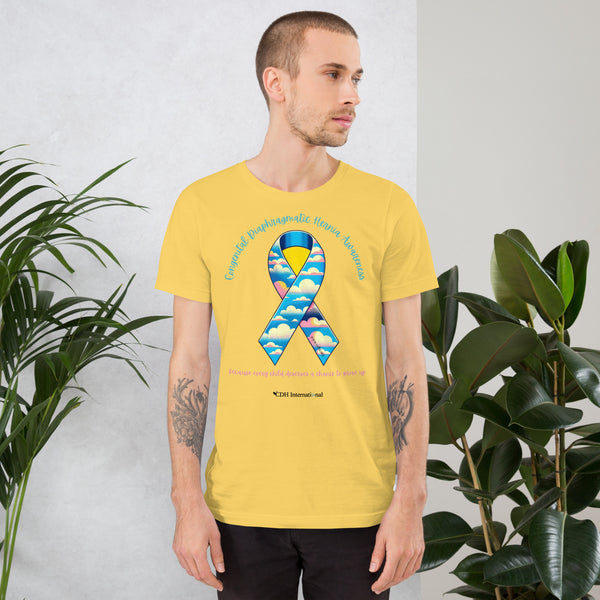 CDHAR- (42) Congenital Diaphragmatic Hernia Awareness Ribbon Unisex t-shirt