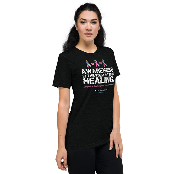 CDHAR- (8) Congenital Diaphragmatic Hernia Awareness Ribbon Short sleeve t-shirt