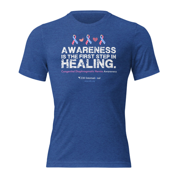 CDHAR- (8) Congenital Diaphragmatic Hernia Awareness Ribbon Short sleeve t-shirt