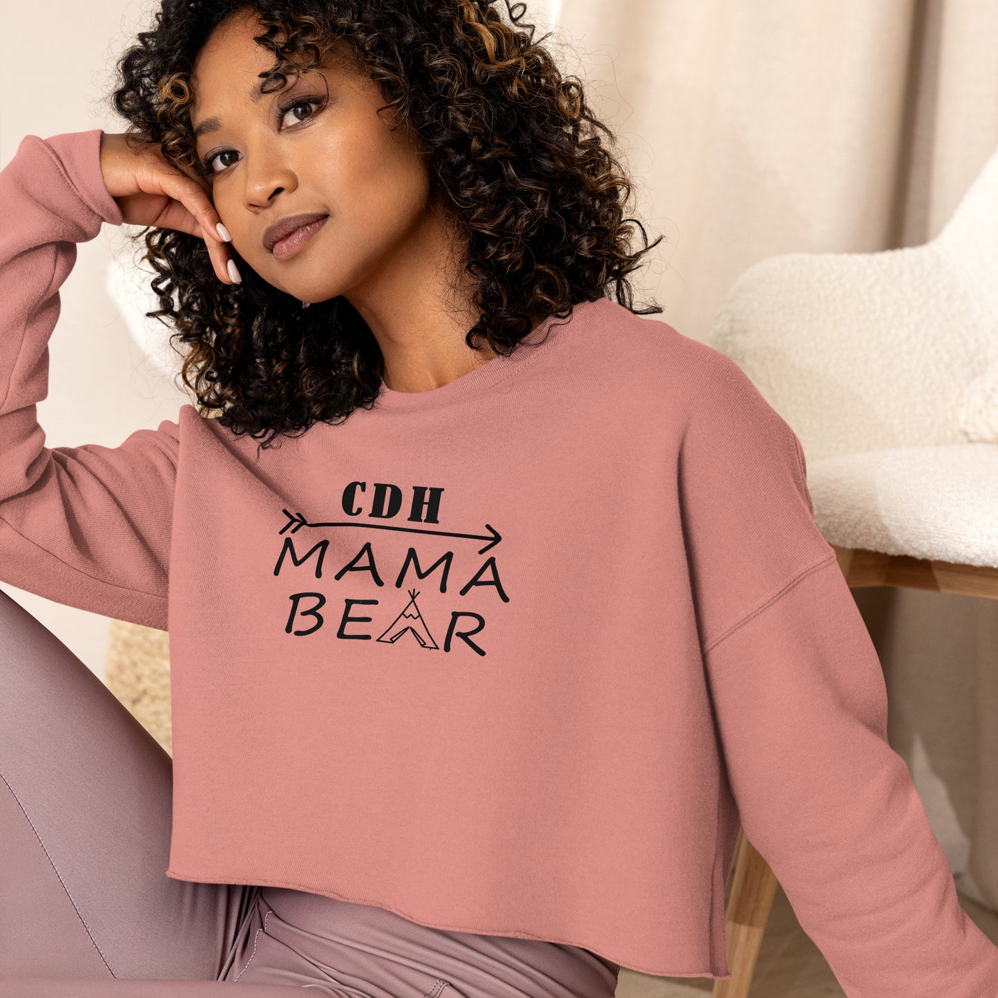CDH Mama Bear Crop Sweatshirt