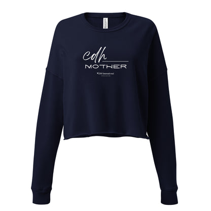 CDHF- (91) Congenital Diaphragmatic Hernia Awareness Mom Crop Sweatshirt 2